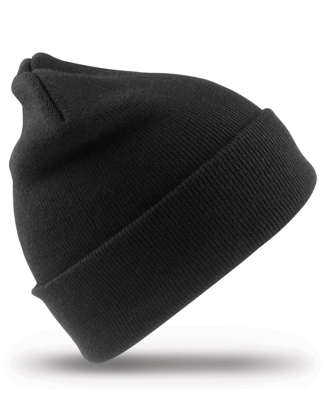 Result Winter Junior Woolly Ski Hat RC29J - Black O S - Customisable Hats