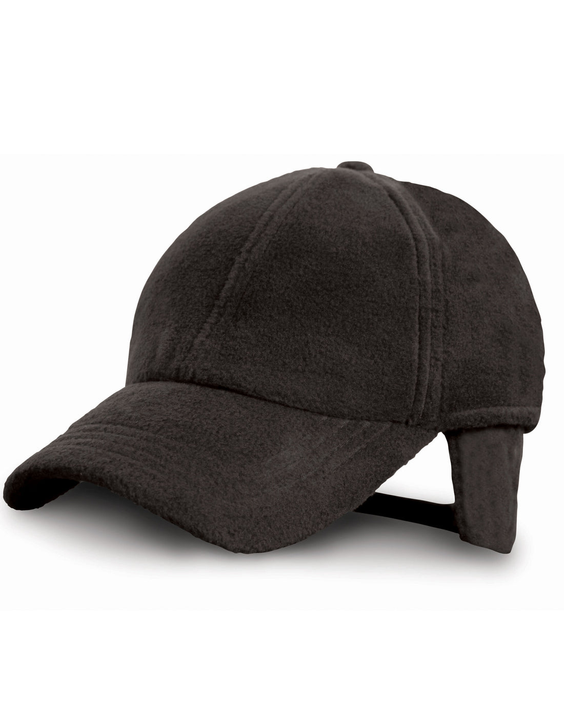 Result Winter Polartherm Fleece Cap rc36 - Black O S - Customisable Caps