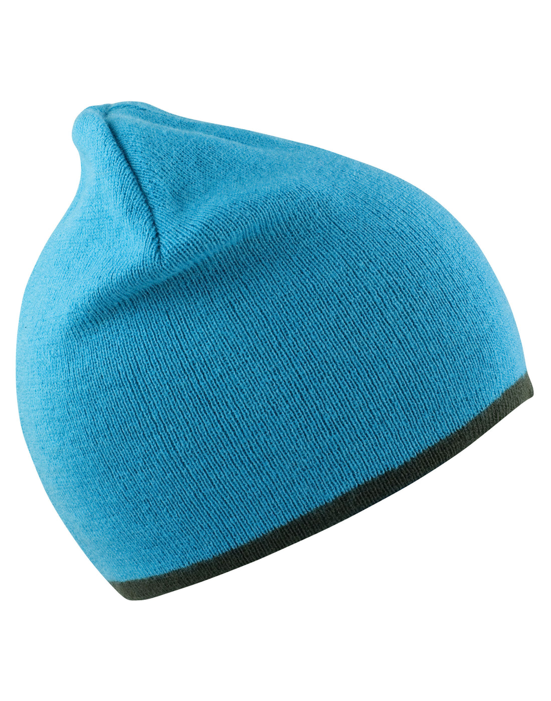 Result Winter Reversible Fashion Fit Hat rc46 - Aqua Grey O S - Customisable Hats