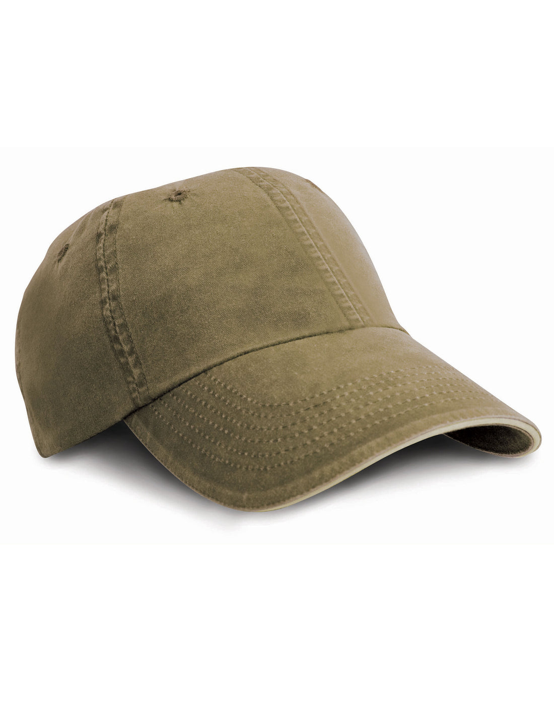 Result Washed SPeak Fine Line Cap rc54 - Olive Stone O S - Customisable Caps