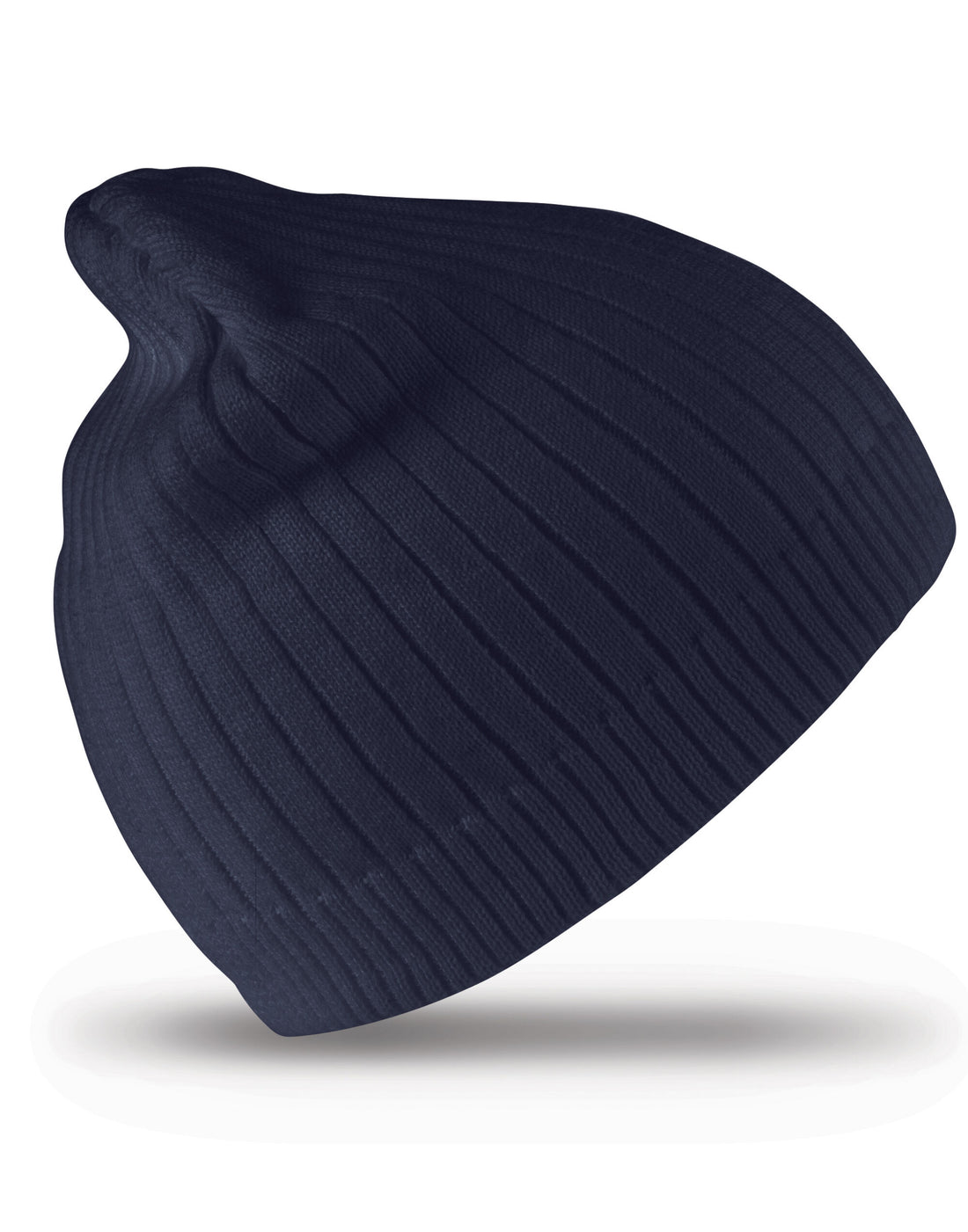 Result Winter Essentials Result Winter Double Knit Cotton Beanie RC74 - Navy O S - Customisable
