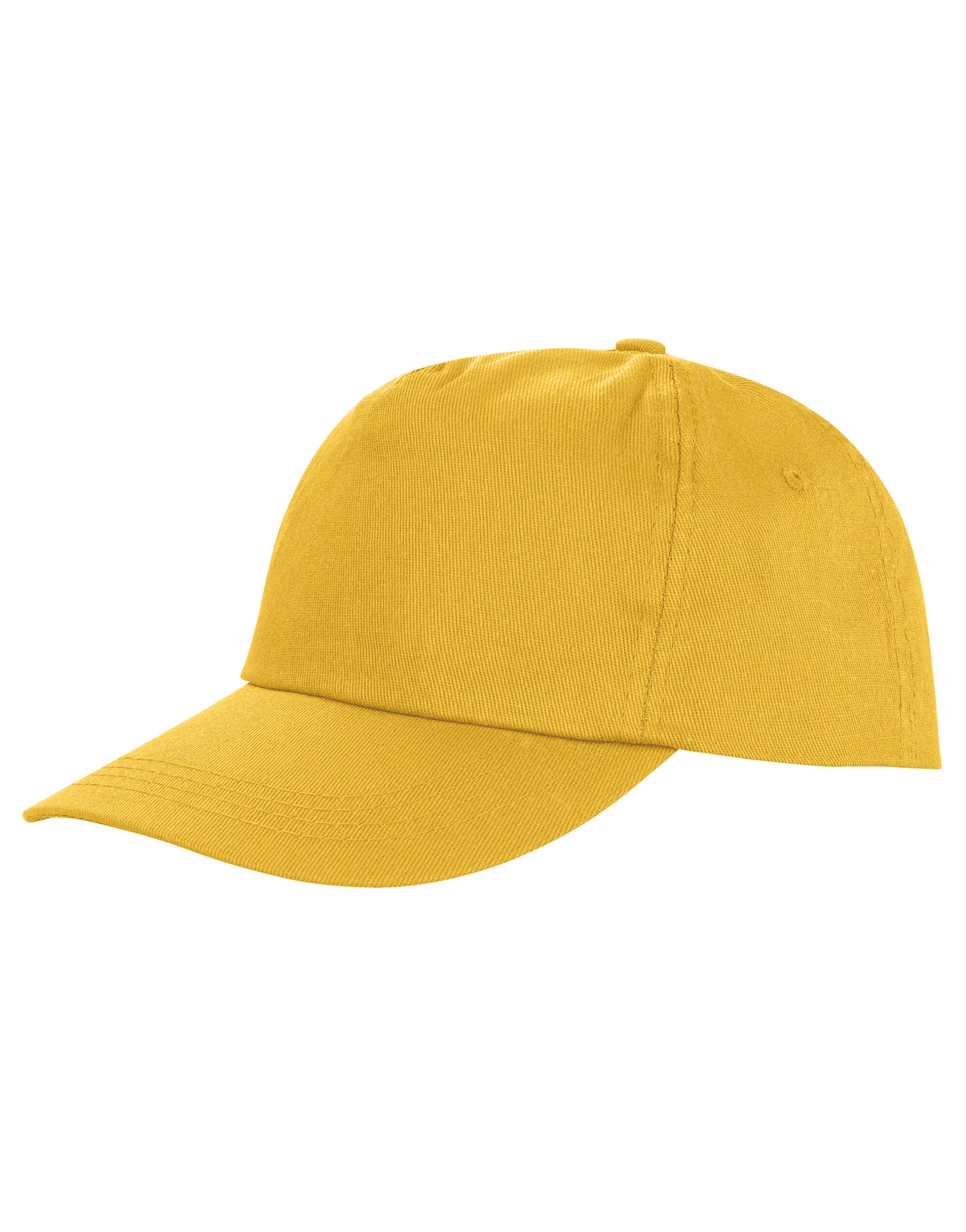 Result Core Houston 5 Panel Printers Cap RC80X - Yellow O S - Customisable Caps