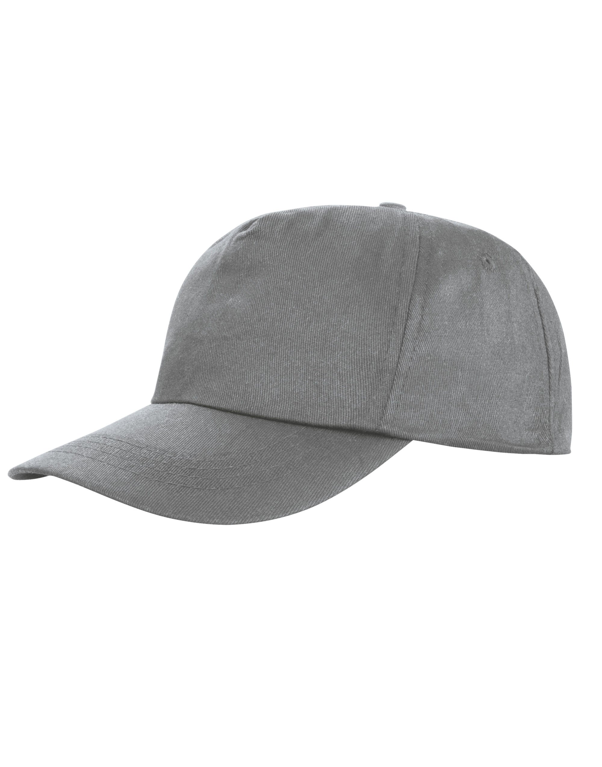 Result Core Houston 5 Panel Printers Cap RC80X - Dove Grey O S - Customisable Caps