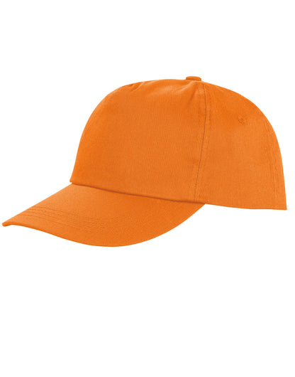 Result Core Houston 5 Panel Printers Cap RC80X - Orange O S - Customisable Caps