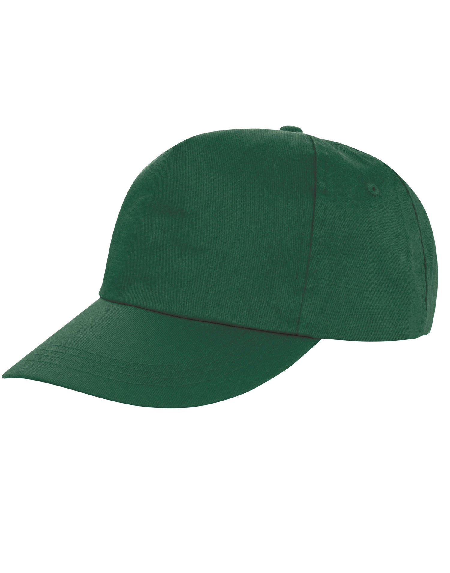 Result Core Houston 5 Panel Printers Cap RC80X - Bottle Green O S - Customisable Caps