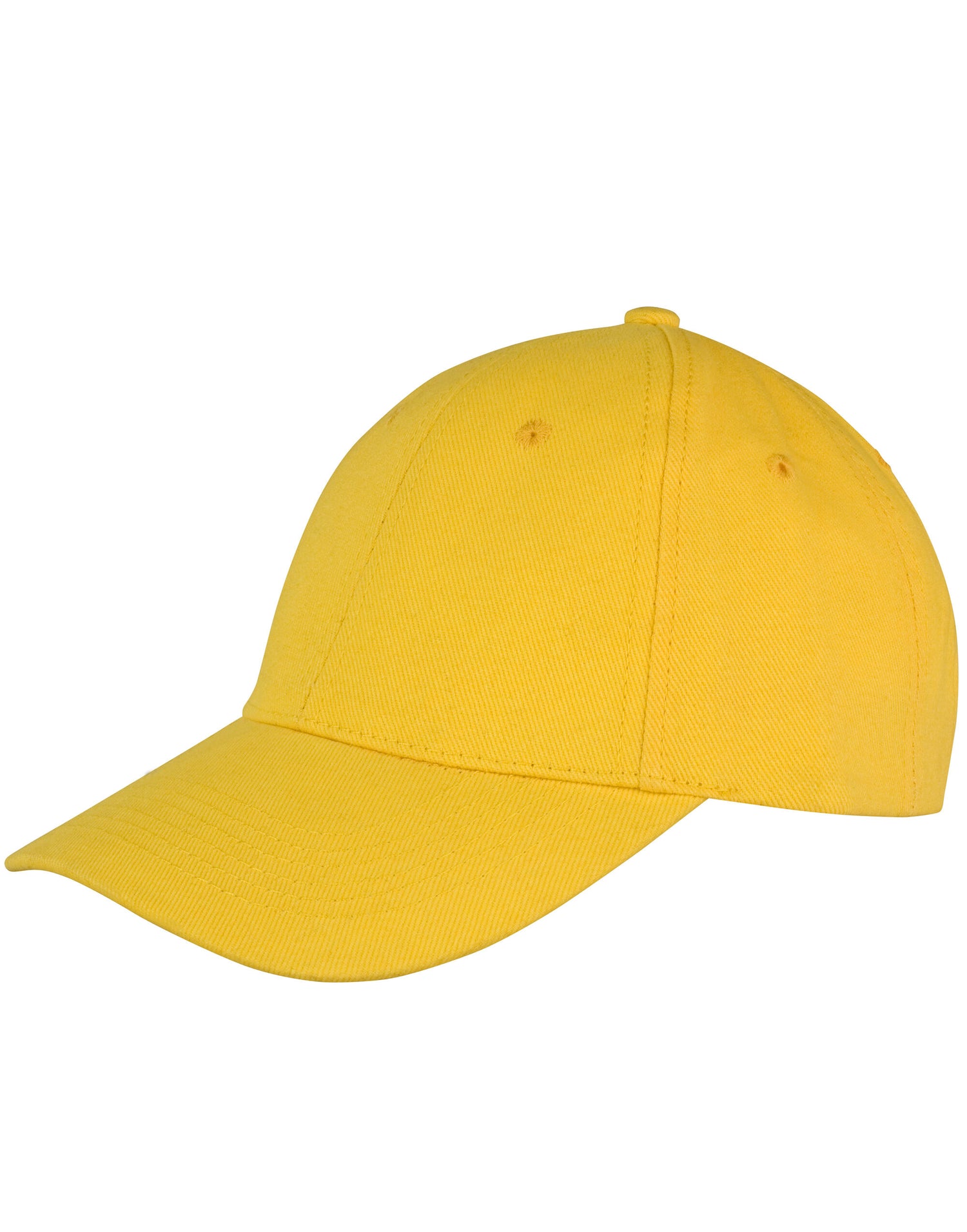 Result Core Memphis 6 Panel Cap RC81X - Yellow O S - Customisable Caps