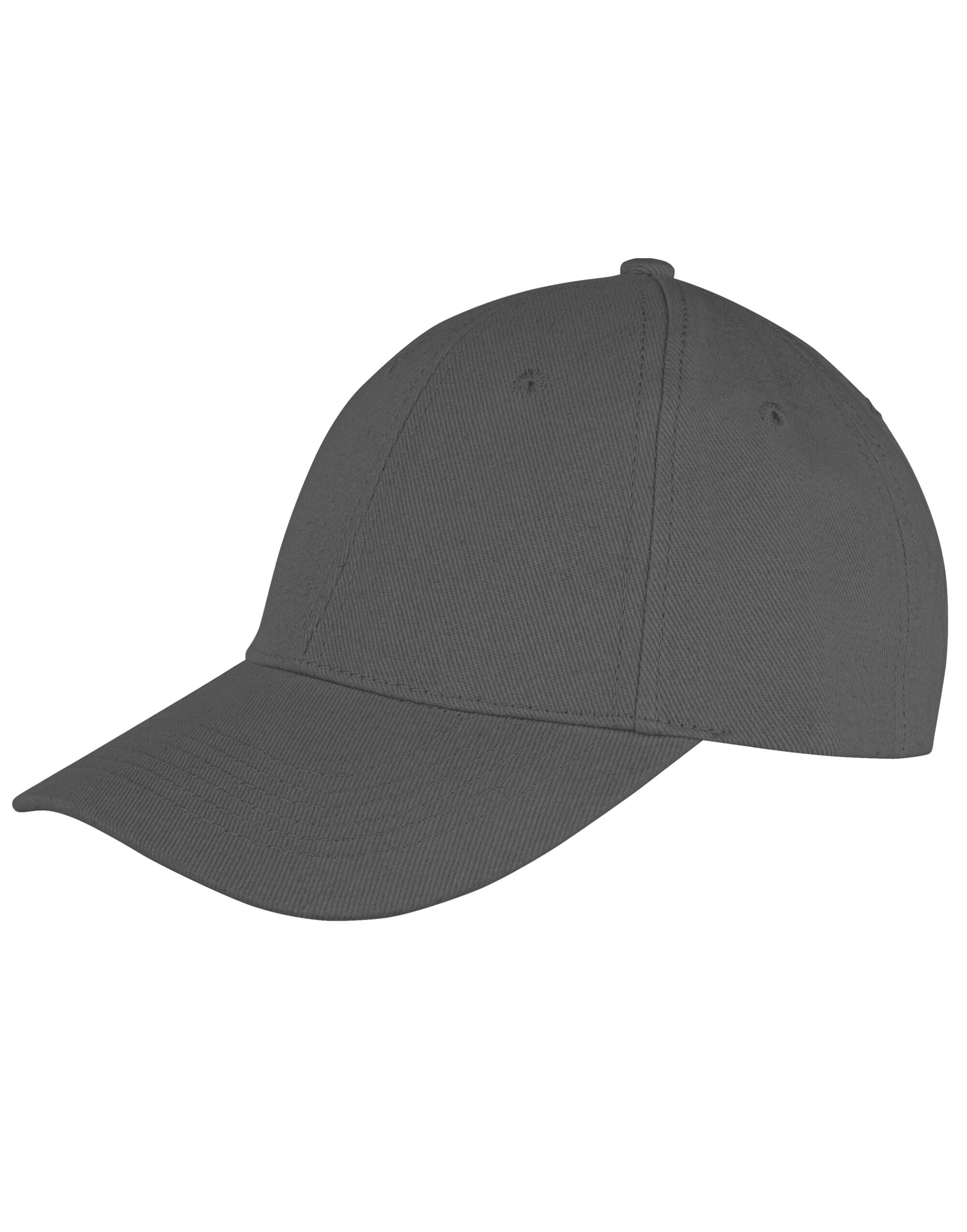Result Core Memphis 6 Panel Cap RC81X - Charcoal O S - Customisable Caps