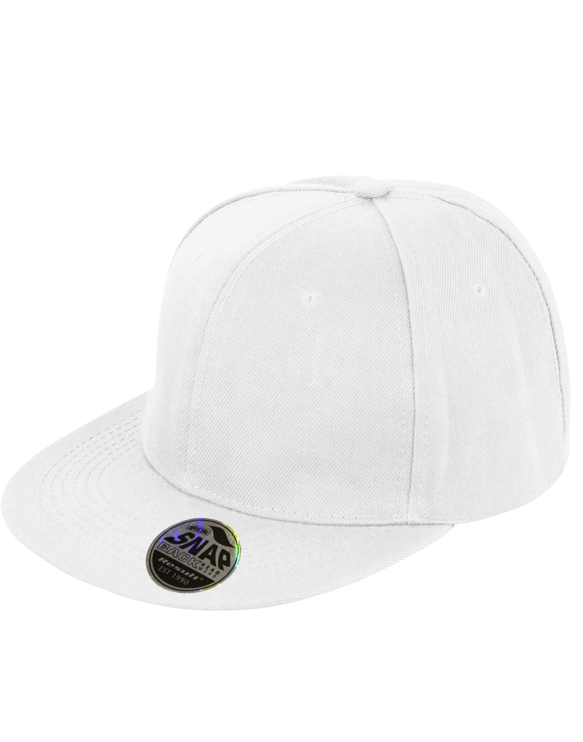 Result Core Bronx Original Solid Col Cap RC83X - White O S - Customisable Caps