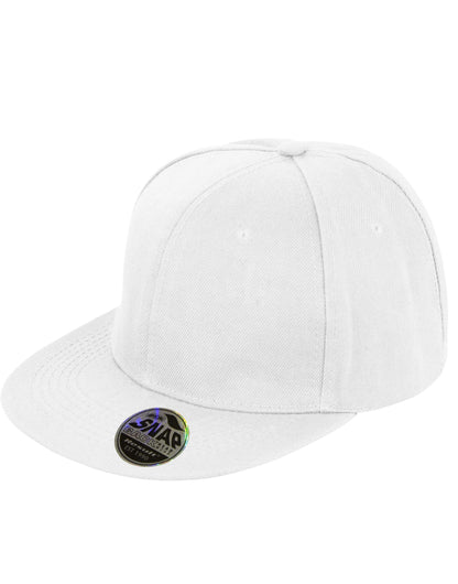 Result Core Bronx Original Solid Col Cap RC83X - White O S - Customisable Caps