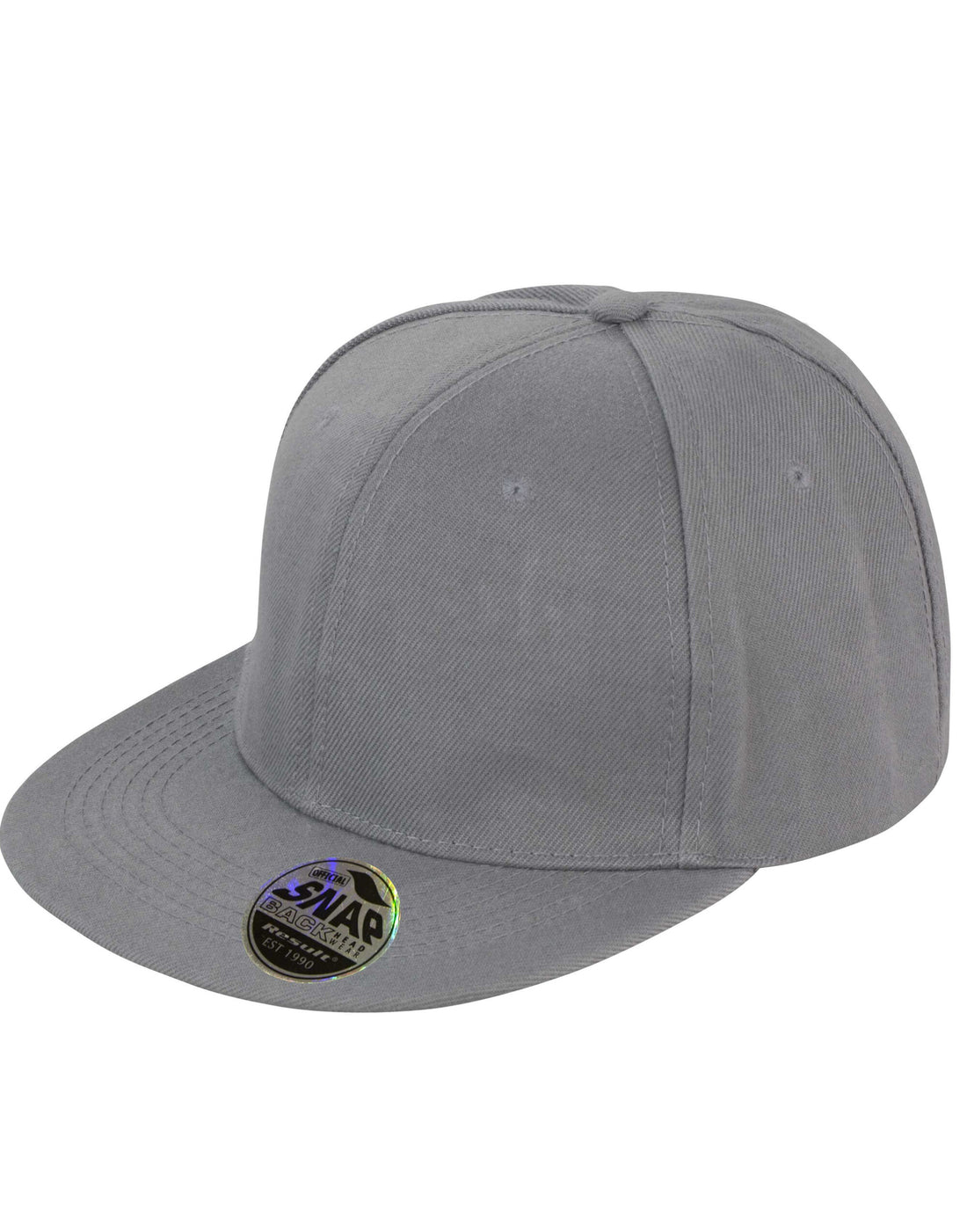 Result Core Bronx Original Solid Col Cap RC83X - Heather Grey O S - Customisable Caps