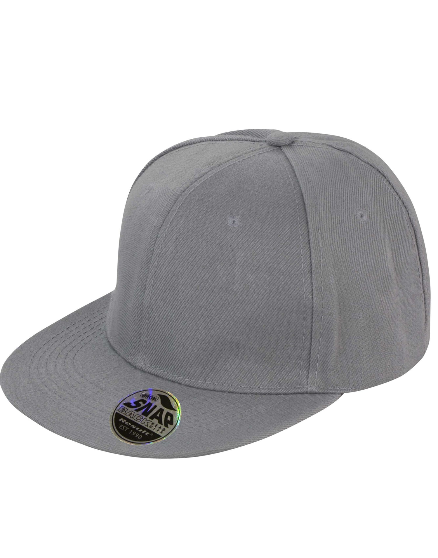 Result Core Bronx Original Solid Col Cap RC83X - Heather Grey O S - Customisable Caps