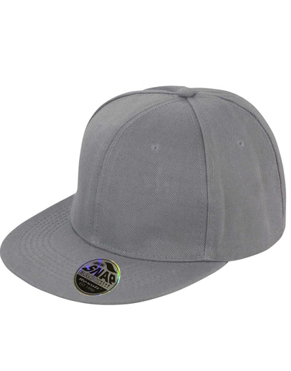Result Core Bronx Original Solid Col Cap RC83X - Heather Grey O S - Customisable Caps