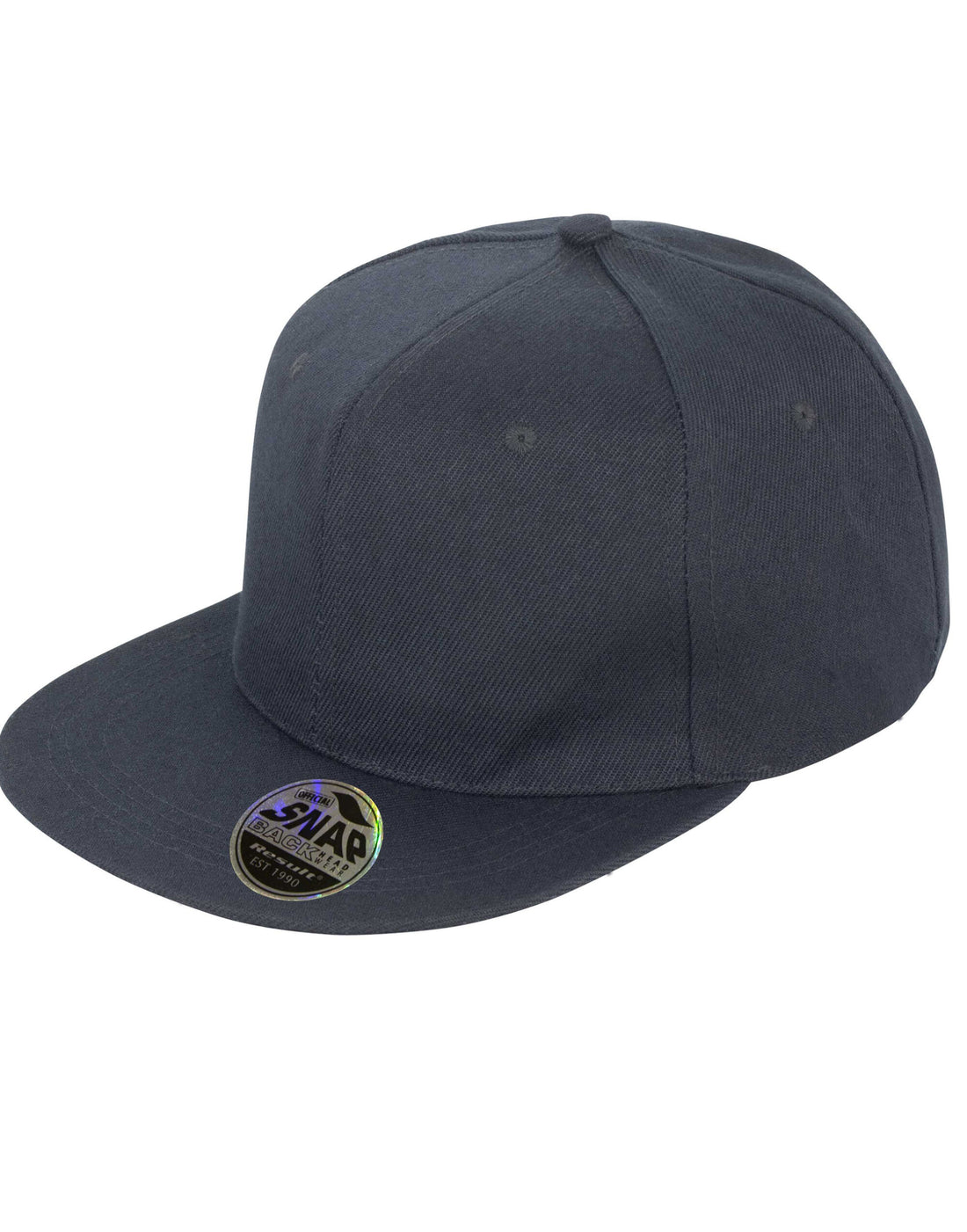 Result Core Bronx Original Solid Col Cap RC83X - Black O S - Customisable Caps