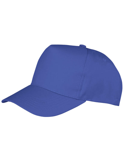 Result Core Boston 5 Panel Printers Cap RC84X - Royal Blue O S - Customisable Caps