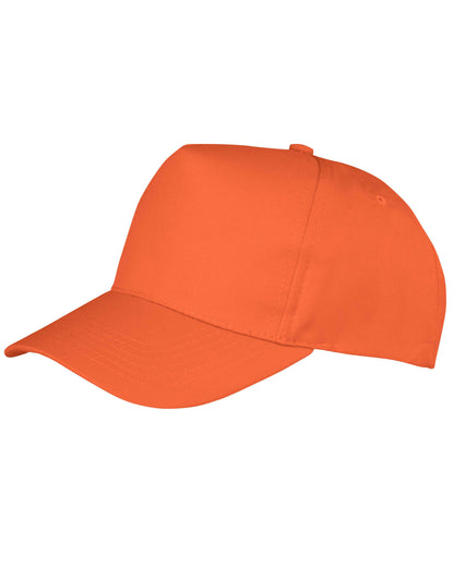 Result Core Boston 5 Panel Printers Cap RC84X - Orange O S - Customisable Caps