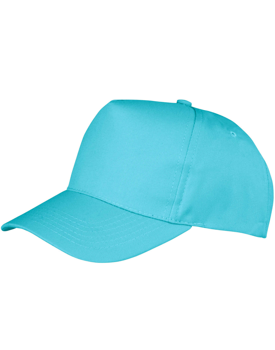 Result Core Boston 5 Panel Printers Cap RC84X - Aqua O S - Customisable Caps