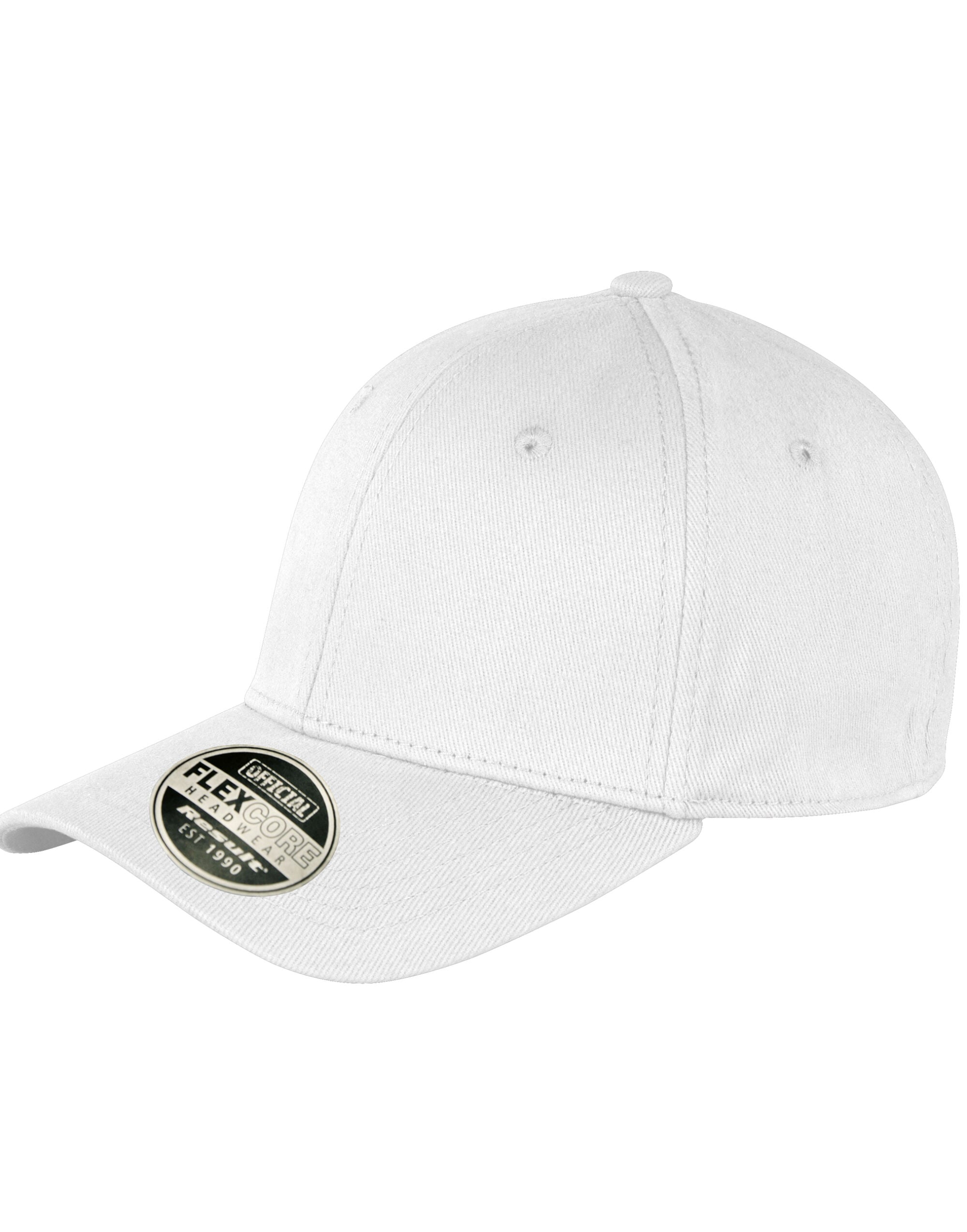 Result Core Kansas Flex Cap RC85X - White - Customisable Caps