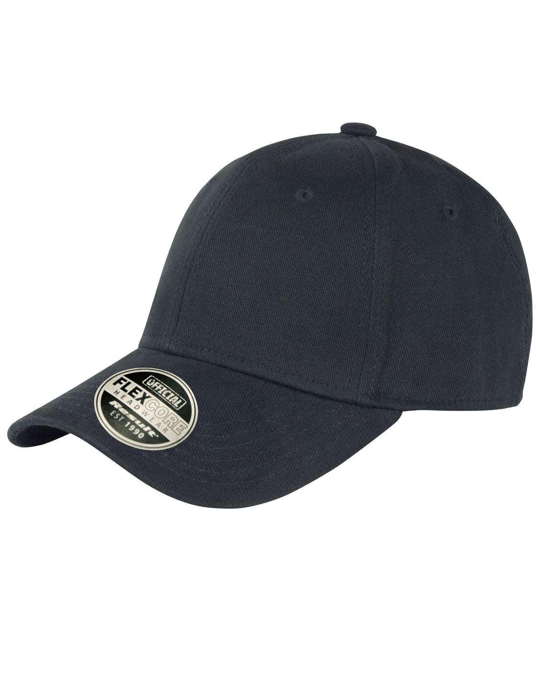 Result Core Kansas Flex Cap RC85X - Black - Customisable Caps