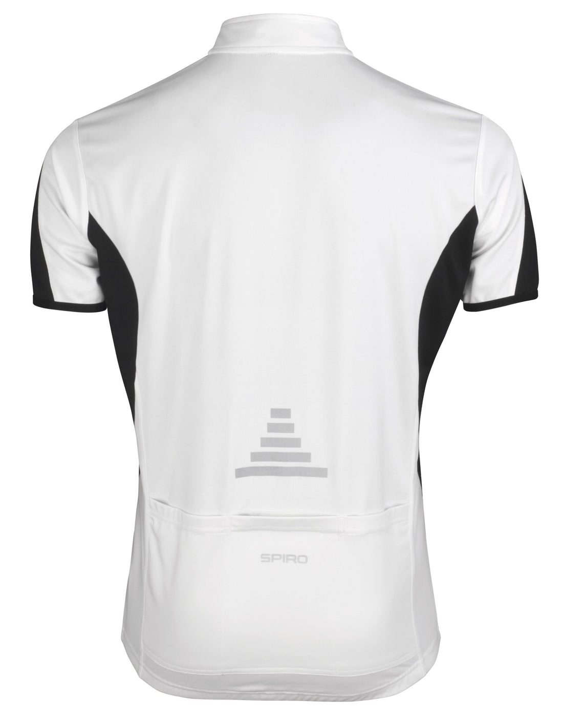 Spiro Mens Bikewear Full Performance Top s188m - White Black - Customisable Sportswear