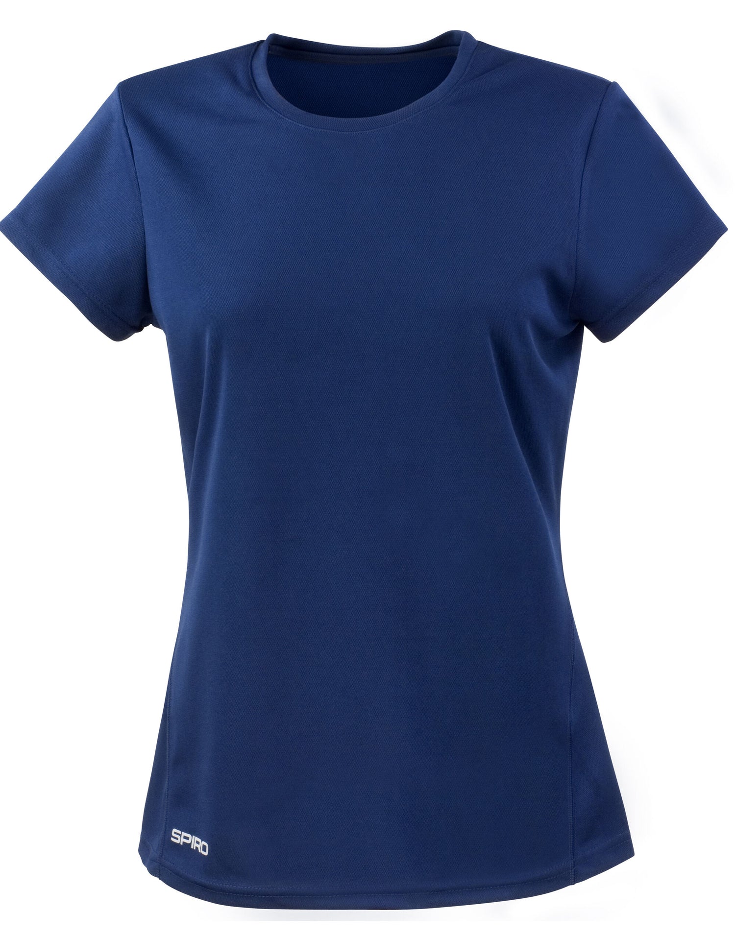 Spiro Ladies Quick Dry S/Sleeve T-Shirt S253F - Navy - Customisable T-Shirts