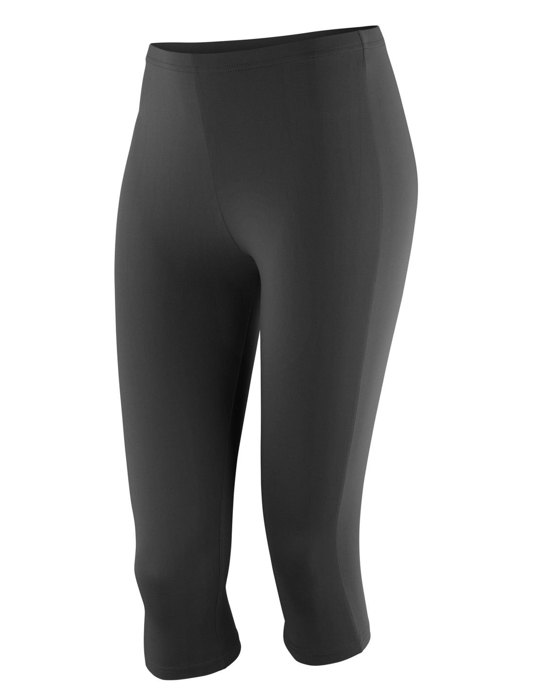 Spiro Impact Softex Capri Pants s284f - Black - Customisable Sportswear