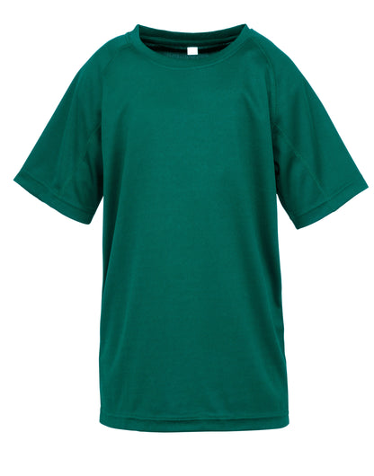Spiro Impact Junior Pformance Aircool T s287j - Bottle Green - Customisable Sportswear