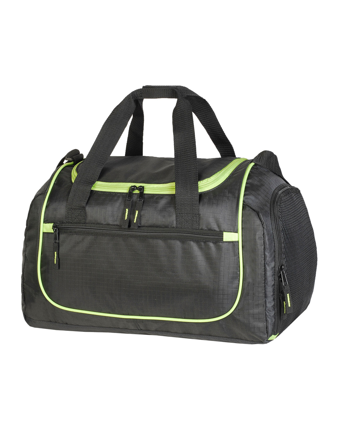Shugon Piraeus Holdall sh1578 - Black Lime Green O S - Customisable Bags