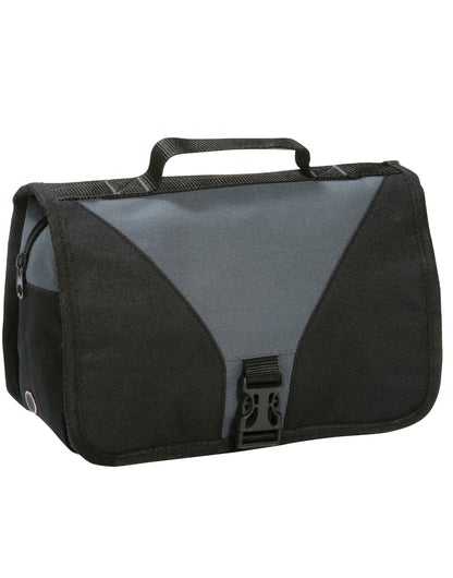 Shugon Bristol Folding Toiletry Bag sh4476 - Dark Grey Black O S - Customisable Bags