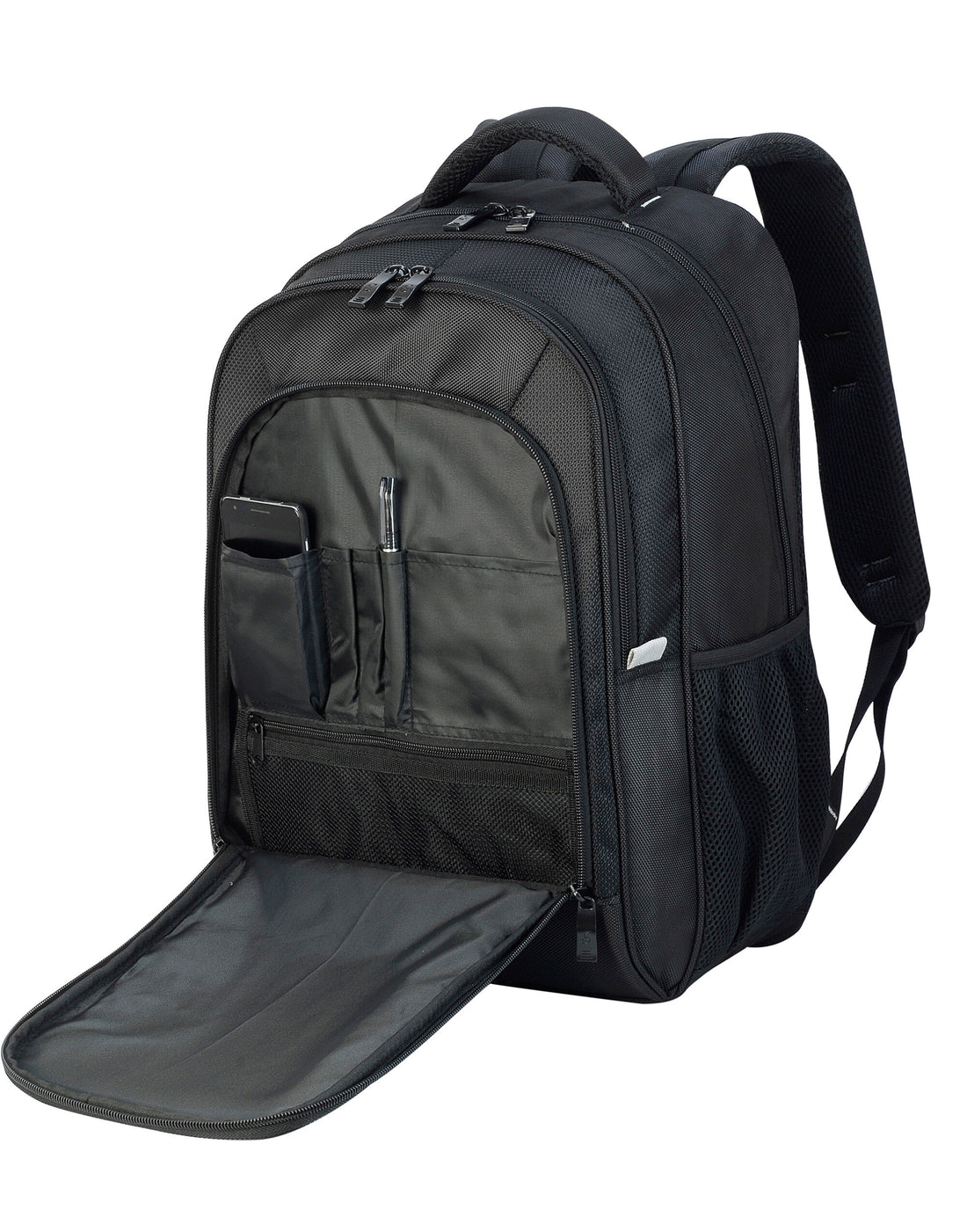 Shugon Frankfurt Classic Laptop Backpack sh5818 - Black O S - Customisable Bags