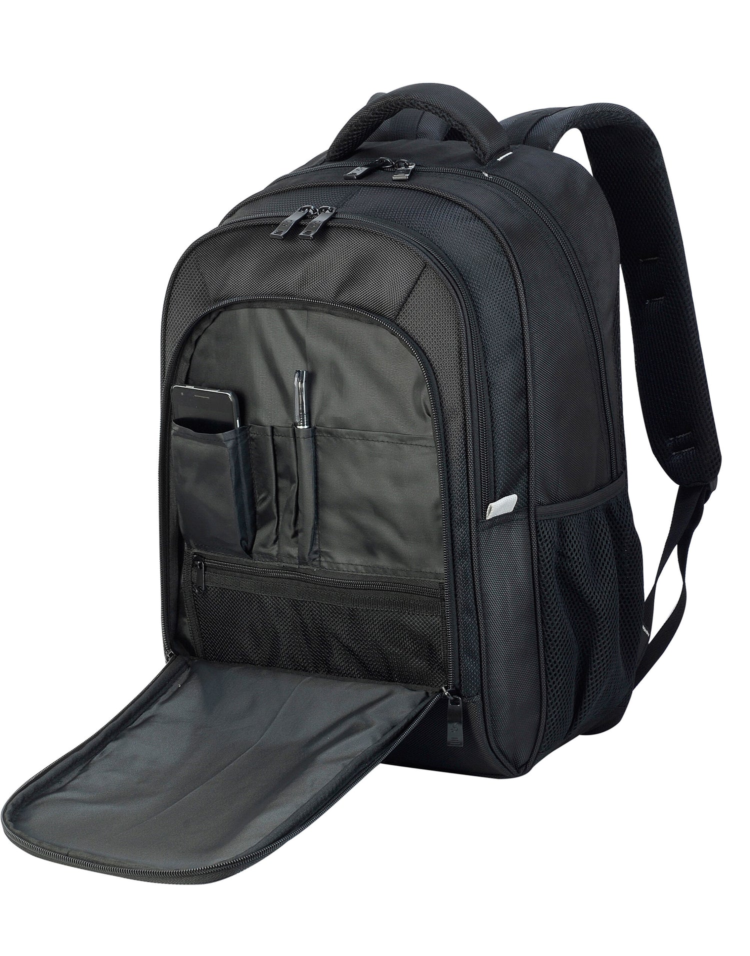 Shugon Frankfurt Classic Laptop Backpack sh5818 - Black O S - Customisable Bags