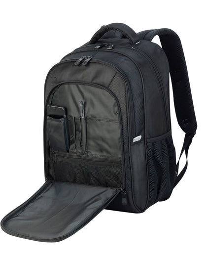 Shugon Frankfurt Classic Laptop Backpack sh5818 - Black O S - Customisable Bags