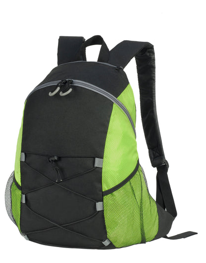 Shugon Chester Backpack sh7237 - Black Lime Green O S - Customisable Bags