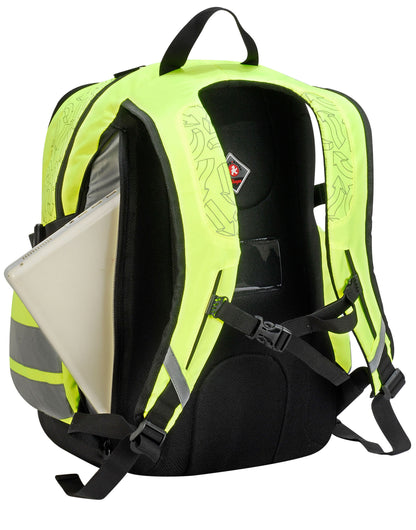 Shugon London Hi Vis Backpack sh7702 - Hi-Vis Yellow O S - Customisable Bags