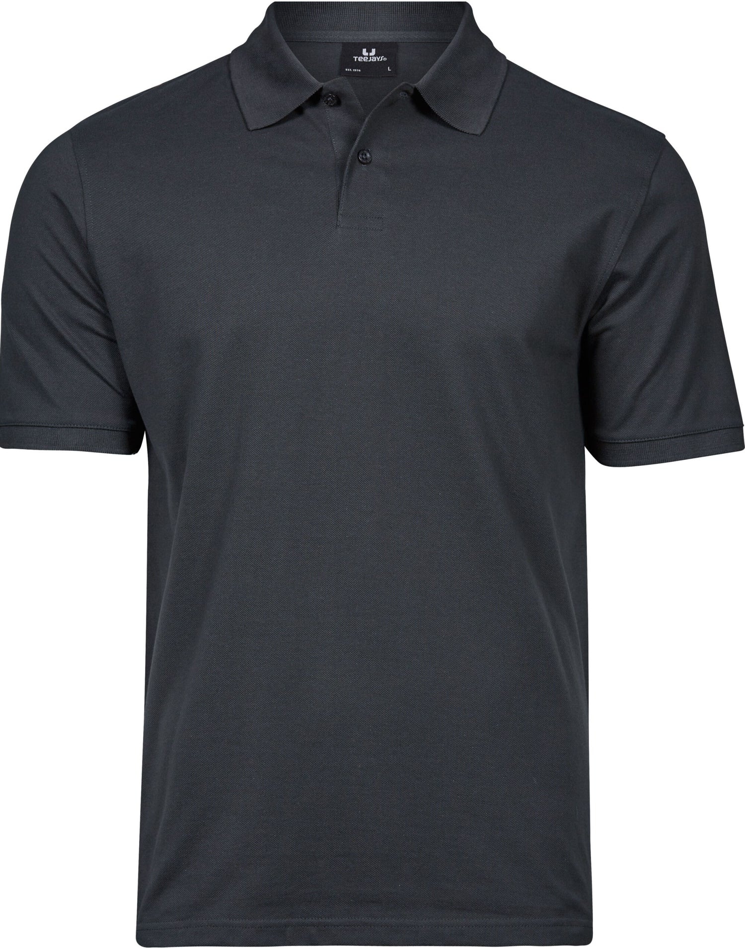 Tee Jays Mens Heavy Polo TJ1400 - Dark Grey - Customisable Polos