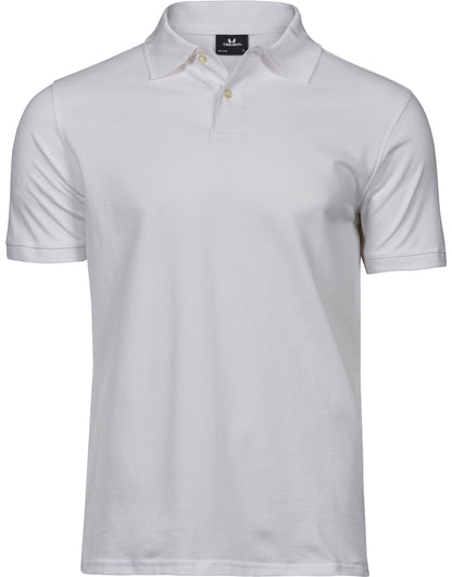 Tee Jays Mens Heavy Polo TJ1400 - White - Customisable Polos