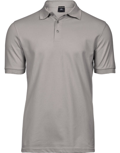 Mens Luxury Stretch Polo Shirt TJ1405 - stone - Customisable Polo Shirts