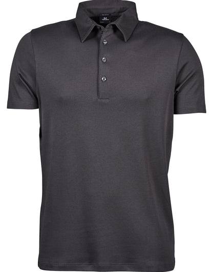 Tee Jays Mens Pima Cotton Polo TJ1440 - Dark Grey - Customisable Polos