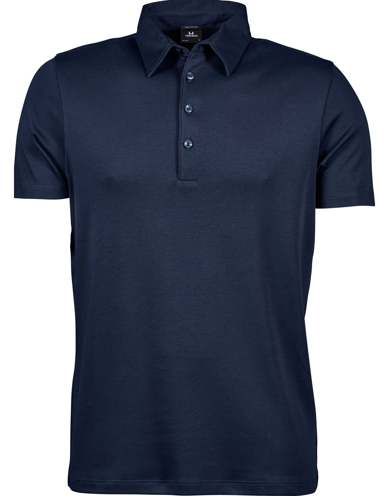 Tee Jays Mens Pima Cotton Polo TJ1440 - Navy - Customisable Polos