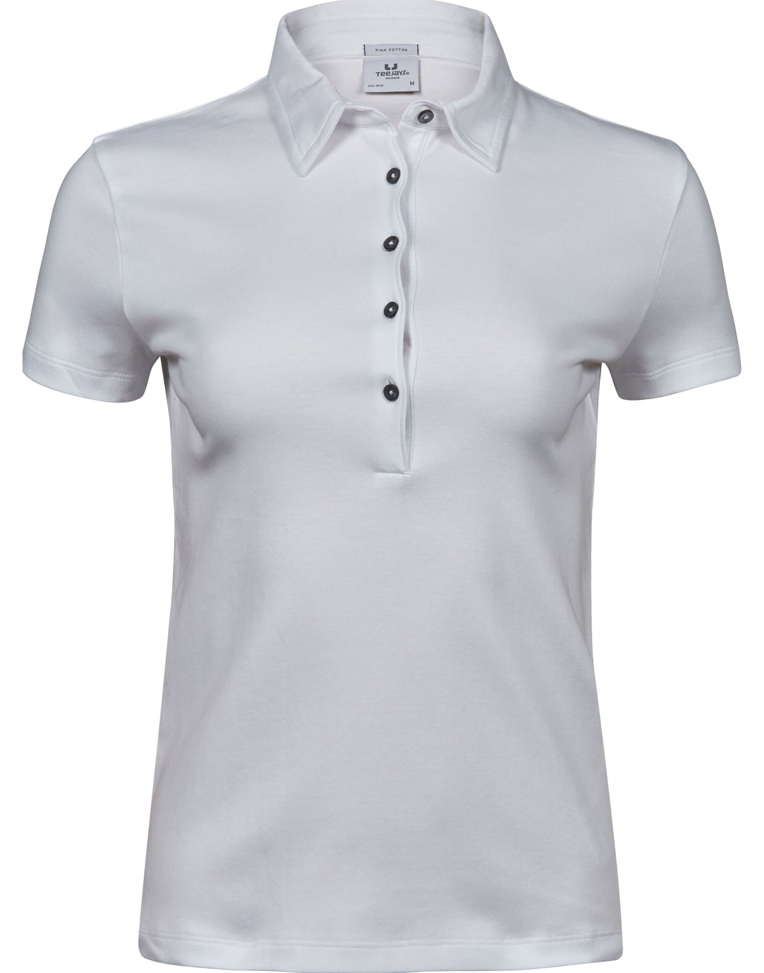 Tee Jays Ladies Pima Cotton Polo TJ1441 - White - Customisable Polos