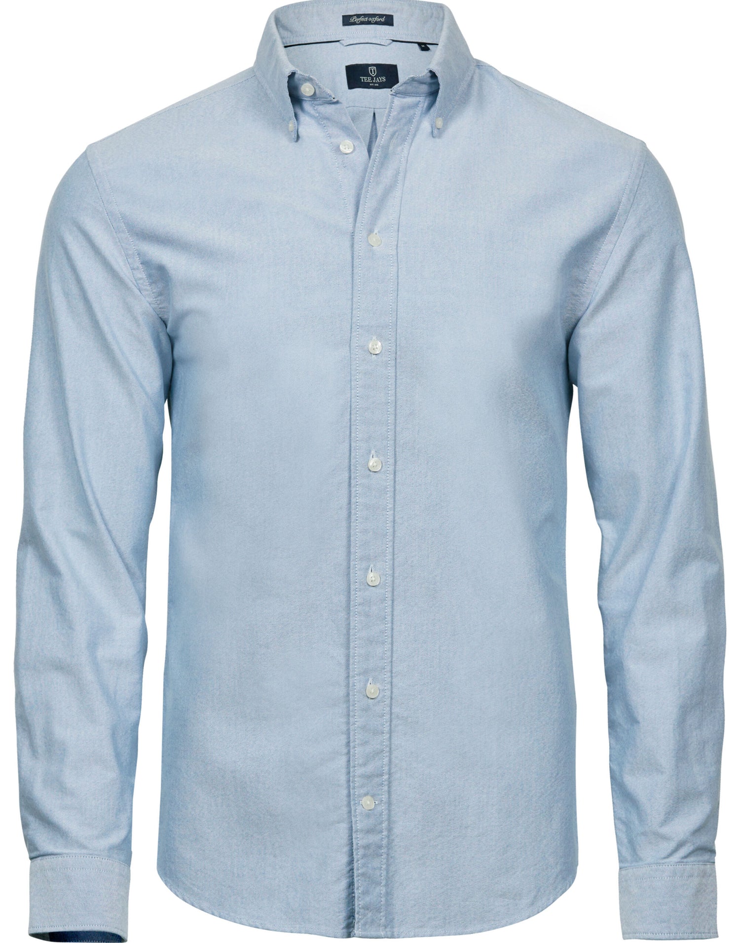 Tee Jays Mens Perfect Oxford Shirt TJ4000 - Light Blue - Customisable Shirts