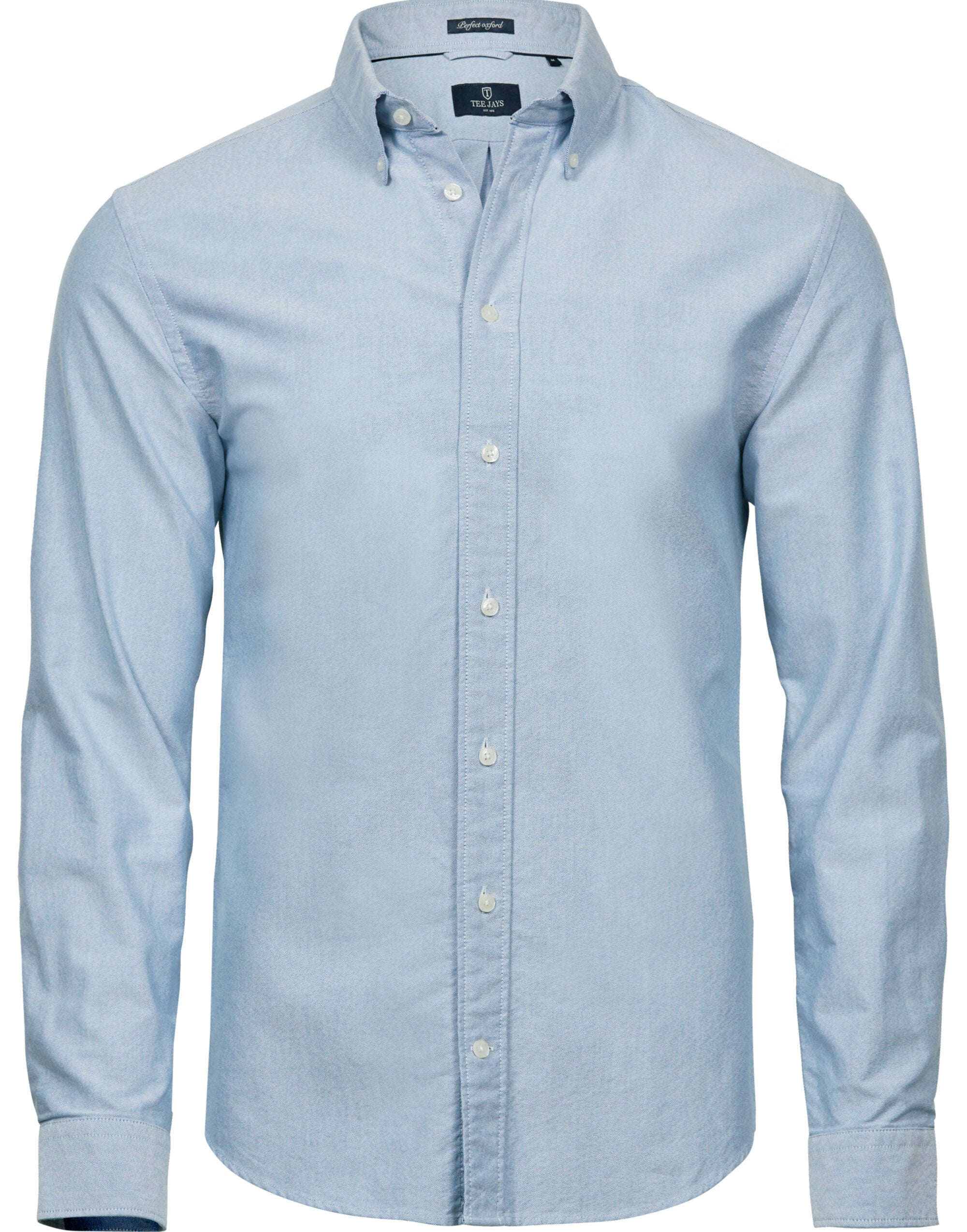 Tee Jays Mens Perfect Oxford Shirt TJ4000 - Light Blue - Customisable Shirts