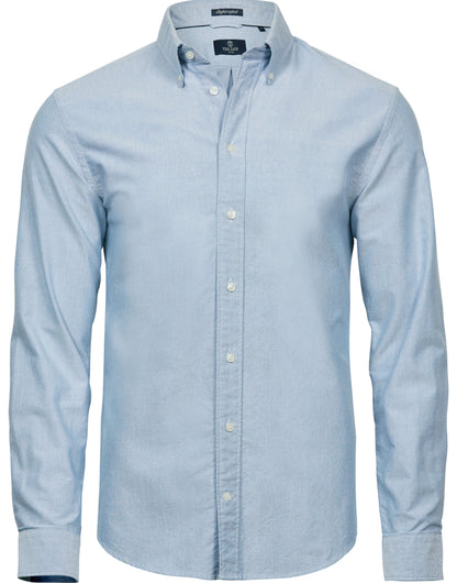 Tee Jays Mens Perfect Oxford Shirt TJ4000 - Light Blue - Customisable Shirts