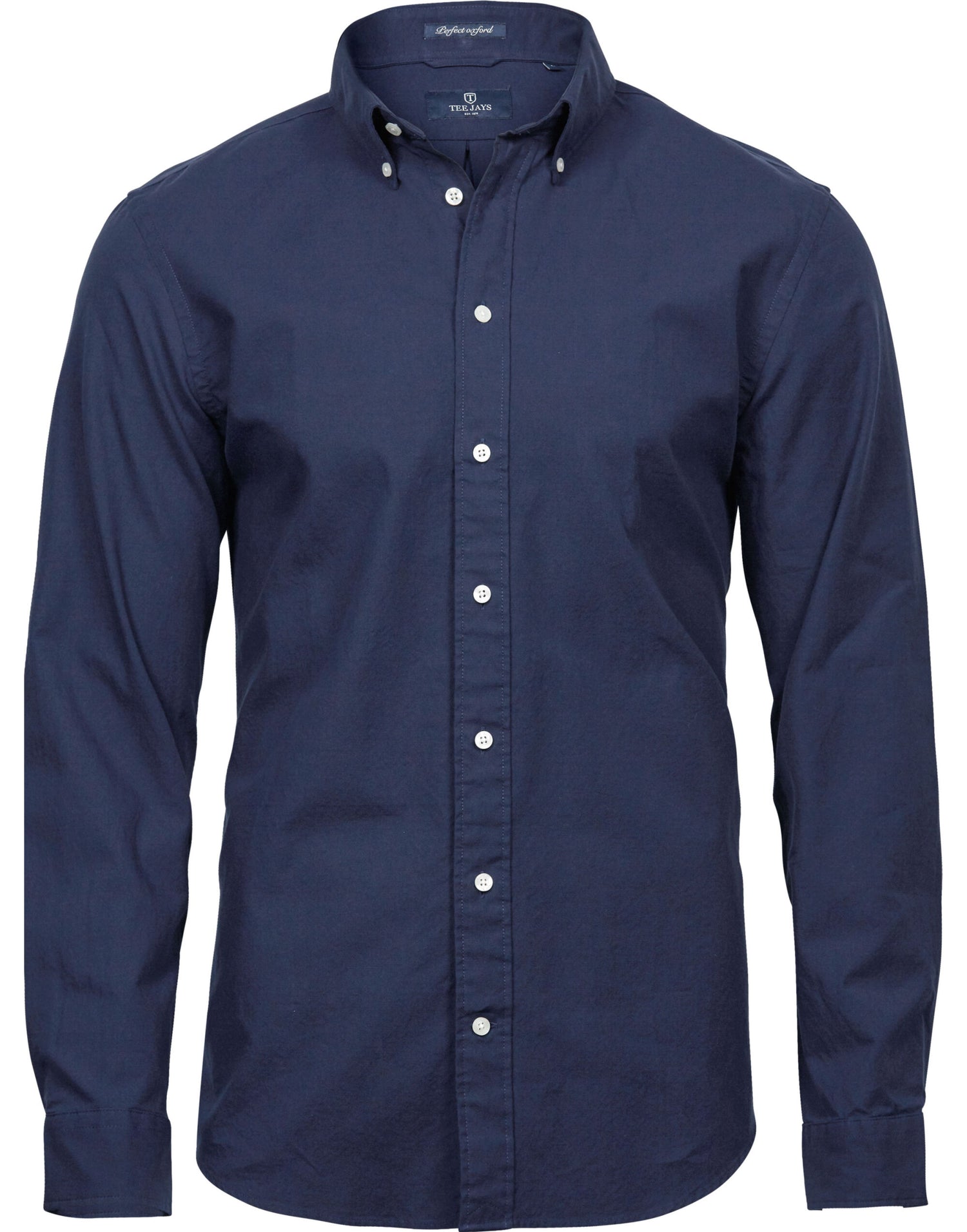 Tee Jays Mens Perfect Oxford Shirt TJ4000 - Navy - Customisable Shirts