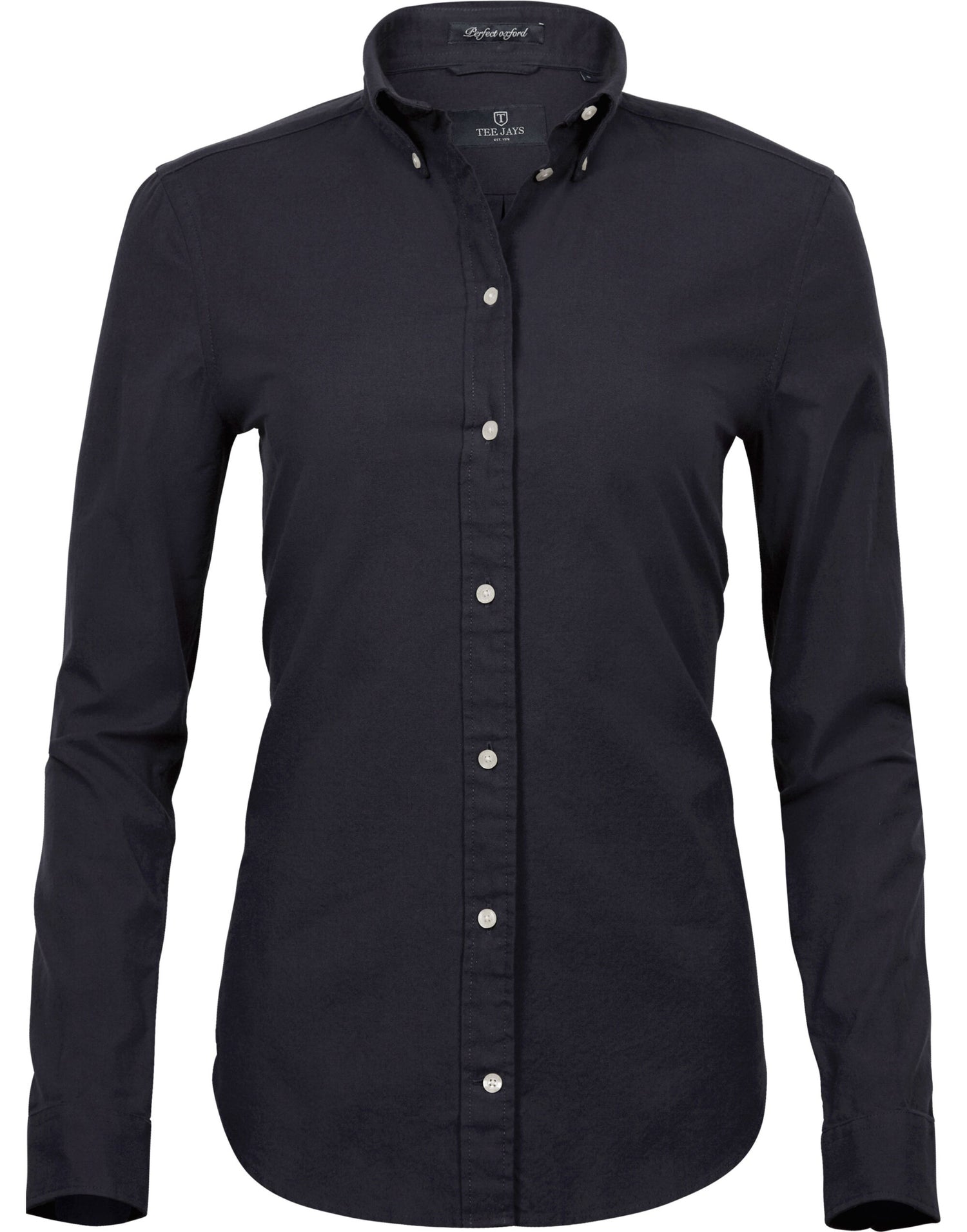 Tee Jays Ladies Perfect Oxford Shirt TJ4001 - Black - Customisable Shirts