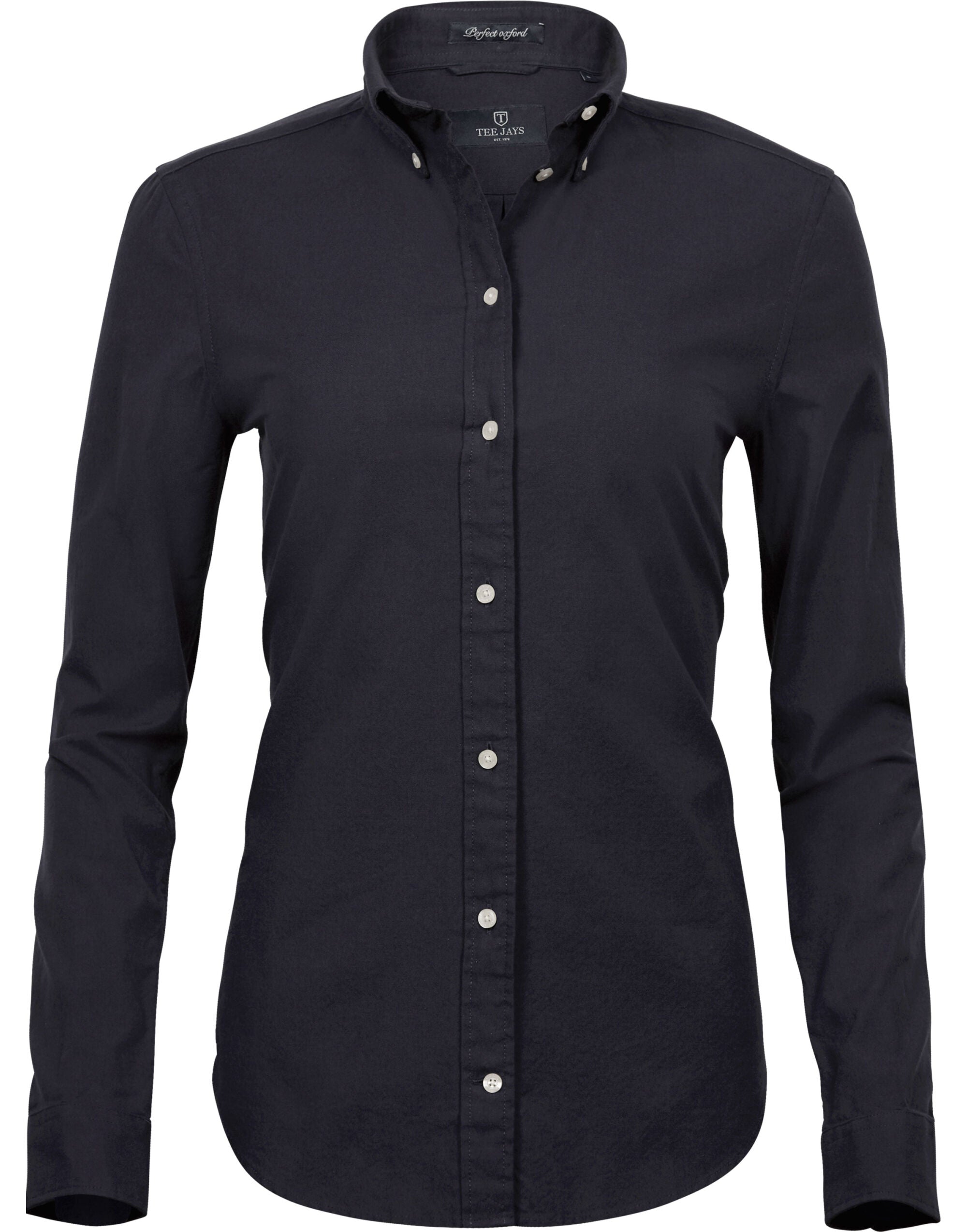 Tee Jays Ladies Perfect Oxford Shirt TJ4001 - Black - Customisable Shirts