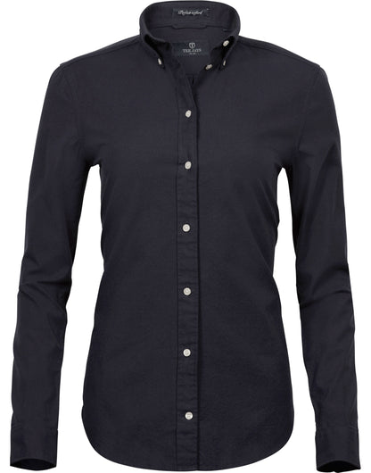 Tee Jays Ladies Perfect Oxford Shirt TJ4001 - Black - Customisable Shirts