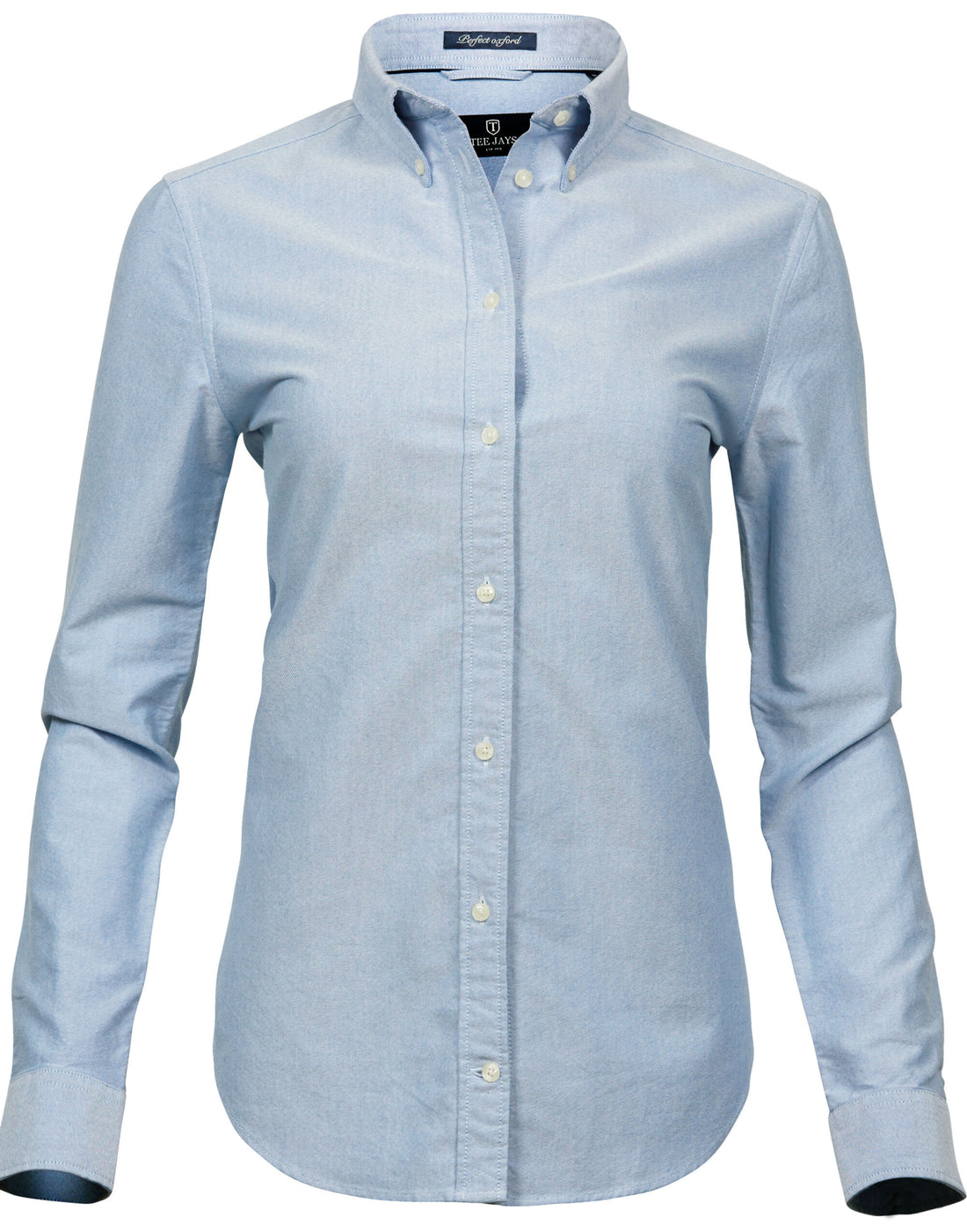 Tee Jays Ladies Perfect Oxford Shirt TJ4001 - Light Blue - Customisable Shirts
