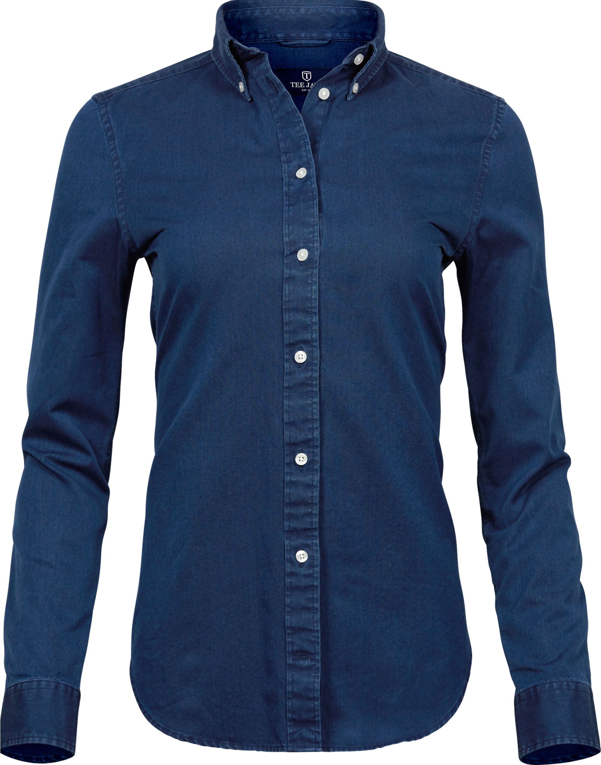 Tee Jays Ladies Casual Twill Shirt TJ4003 - Indigo - Customisable Shirts