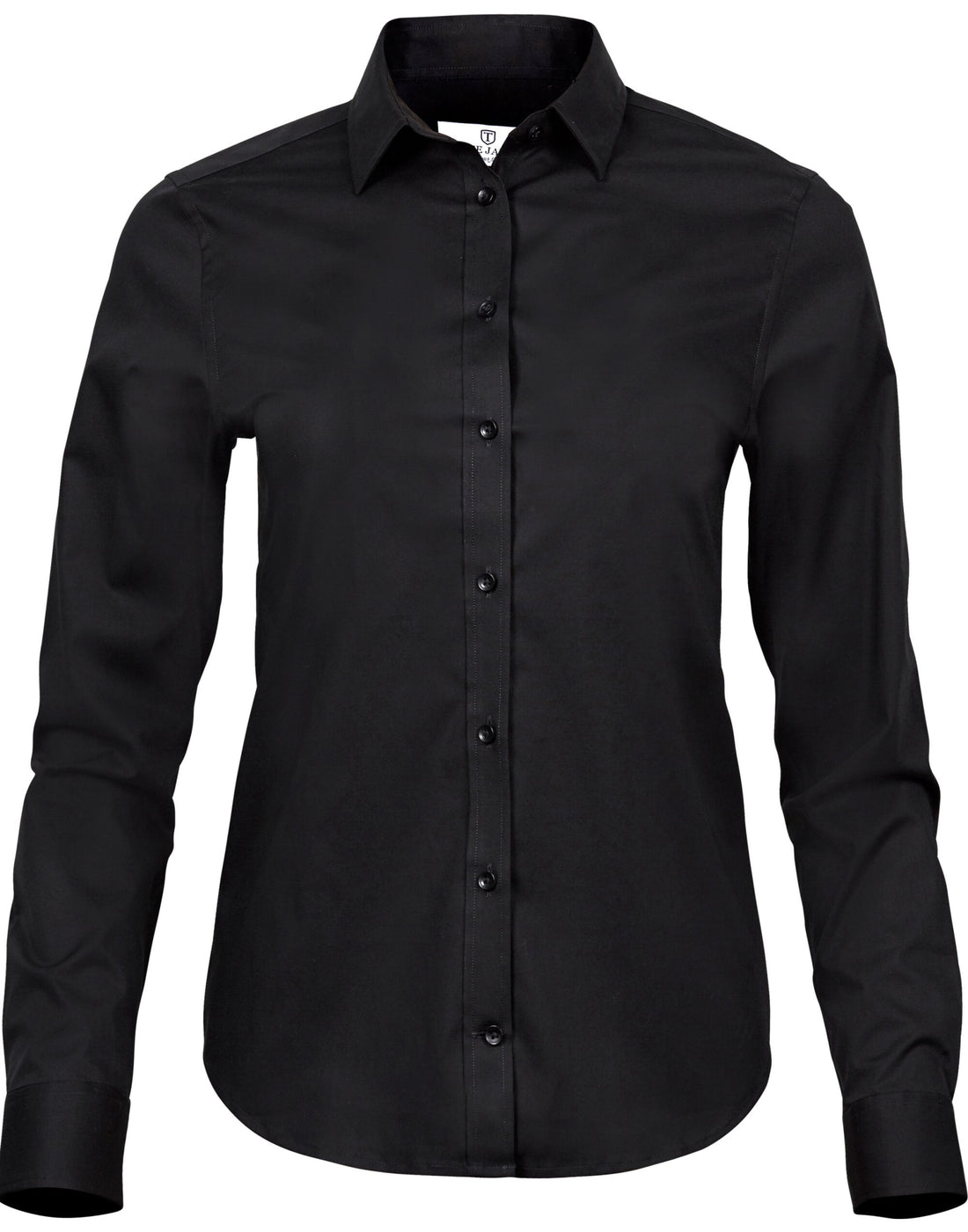 Tee Jays Ladies Stretch Luxury Shirt TJ4025 - Black - Customisable Shirts