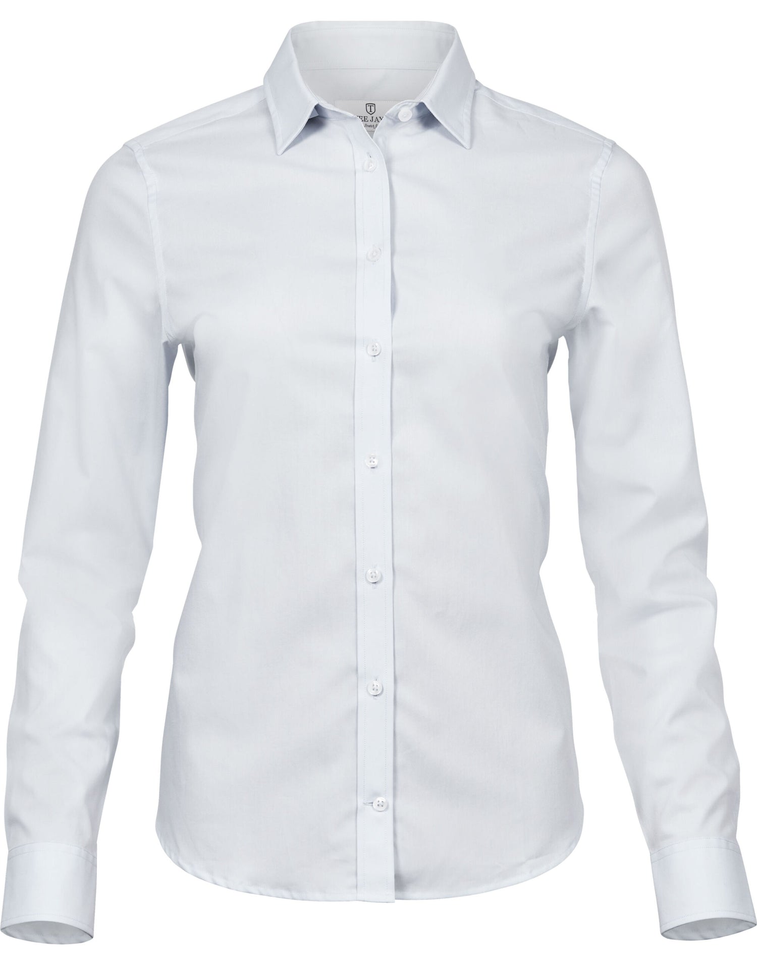 Tee Jays Ladies Stretch Luxury Shirt TJ4025 - White - Customisable Shirts